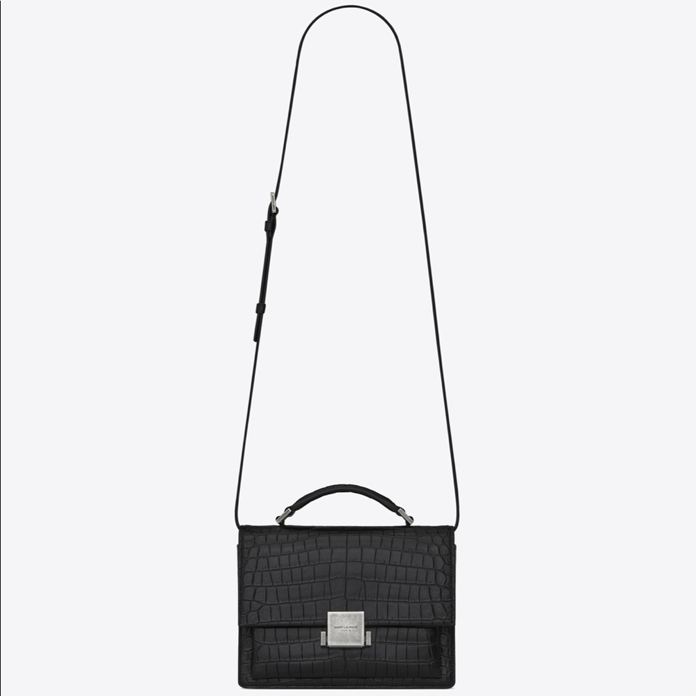 YSL Medium Croc Embossed Bag (worn only once!)